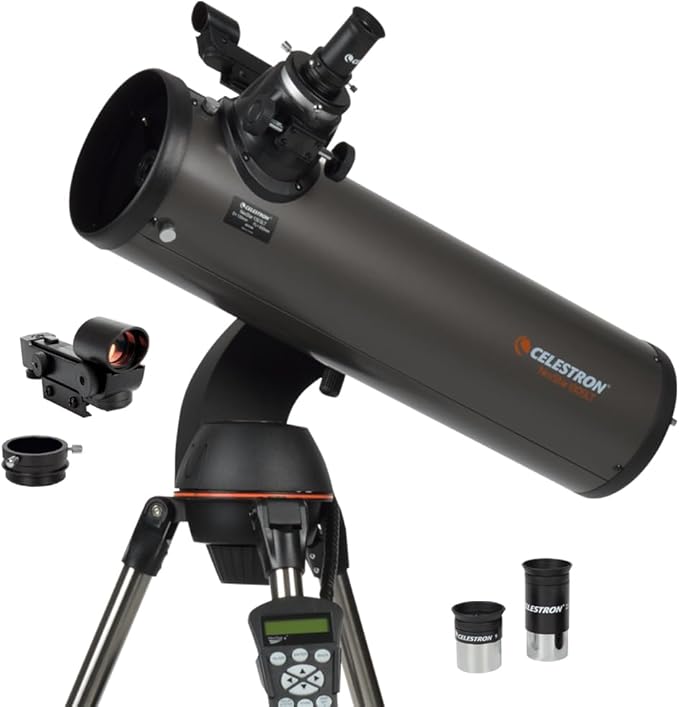 Celestron - NexStar 130SLT Computerized Telescope - Compact and Portable - Newtonian Reflector Optical Design - SkyAlign Technology - Computerized Hand Control - 130mm Aperture Gre