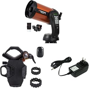 Celestron NexStar 8SE Telescope, 8-Inch + NexYZ DX Smartphone Adapter Kit