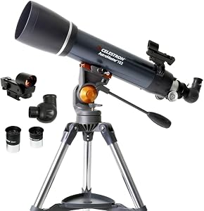 Celestron – AstroMaster 102AZ Telescope – Short-Tube Refractor Telescope – Fully-Coated Gl