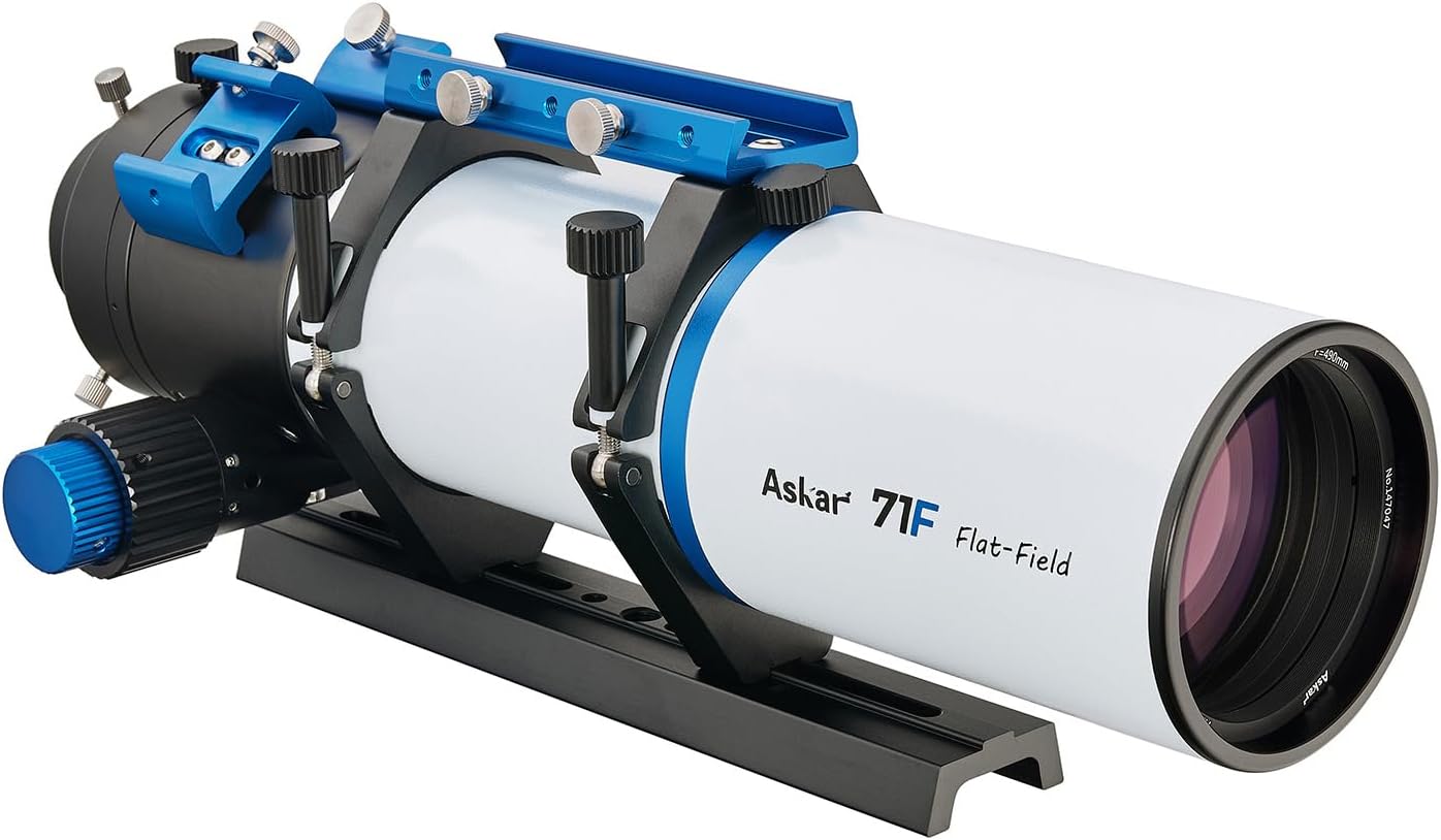 Askar 71F Flat-Field Telescope, 71mm Aperture F6.9 ED Glass Refractor OTA, Quadruplet air-Spaced APO, 230mm Vixen Dovetail...