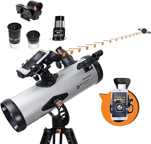 Celestron StarSense Explorer LT 114AZ App-Enabled Telescope – 114mm Newtonian Reflector wi
