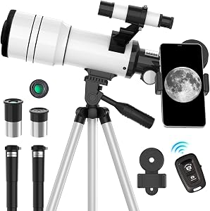 ToyerBee Telescope for Adults & Kids, 70mm Aperture Astronomical Refractor Telescopes