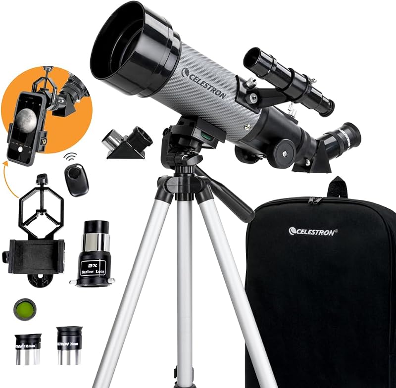 Celestron Travel Scope 70DX Portable Refractor Telescope