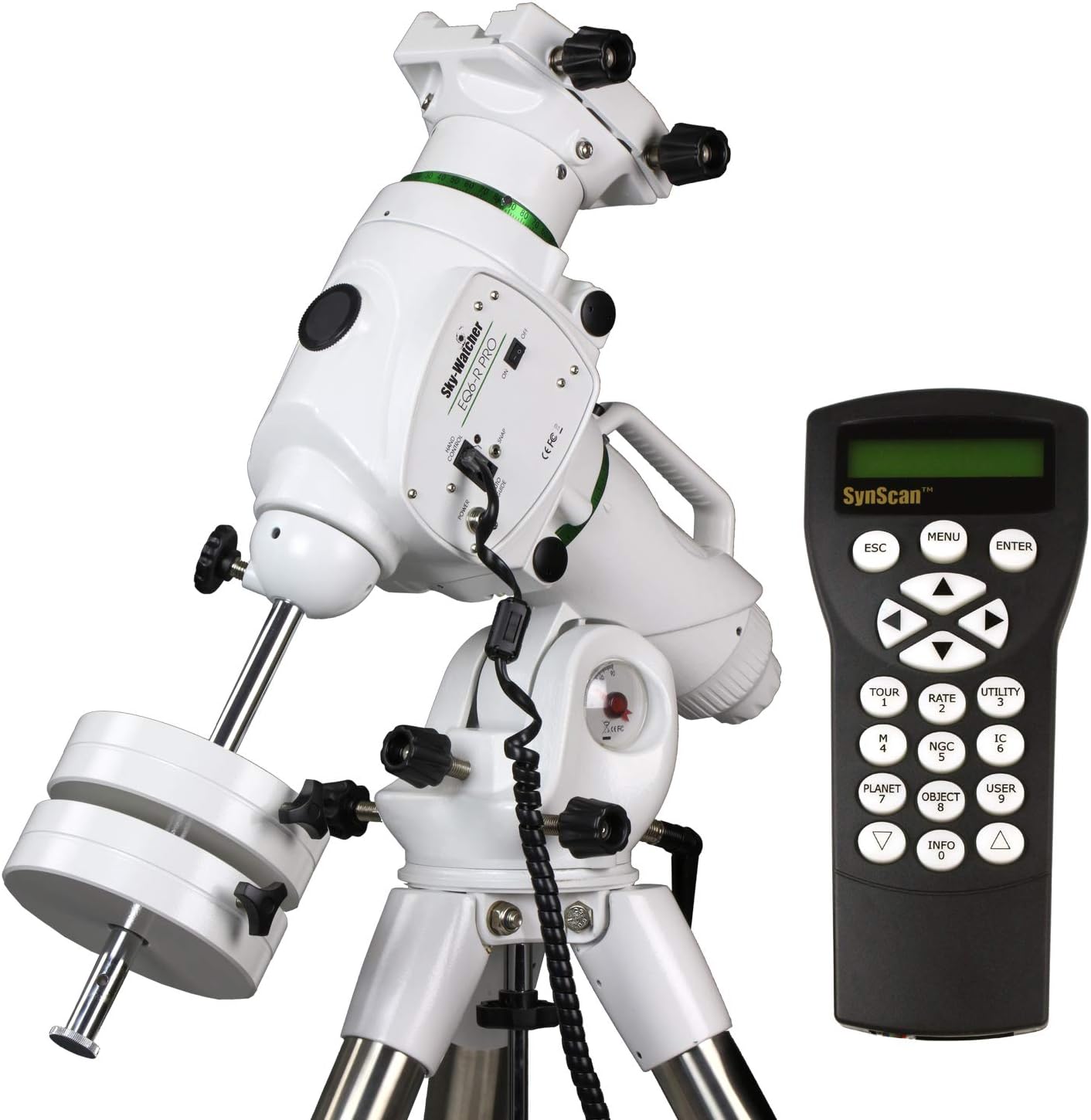 Sky-Watcher EQ6-R – Fully Computerized GoTo German Equatorial Telescope Mount – Belt-driven, Motorized, Computerized Hand ...