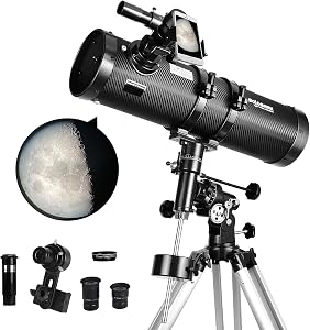 Telescope 130EQ Newtonian Reflector Telescopes for Adults, Professional Telescopes for Adu