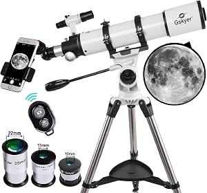 Gskyer Telescope 600x90mm AZ Astronomical Refractor Telescope for Adults Astronomy, German